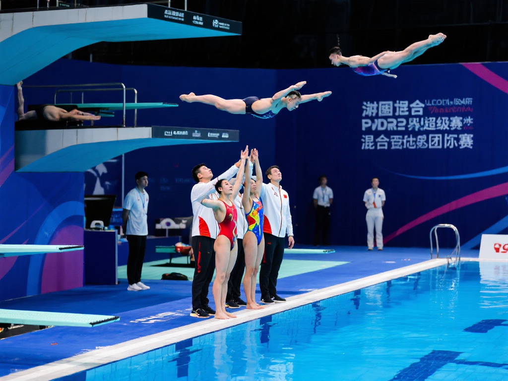 混合团体决赛作为跳水世界杯超级决赛的重头