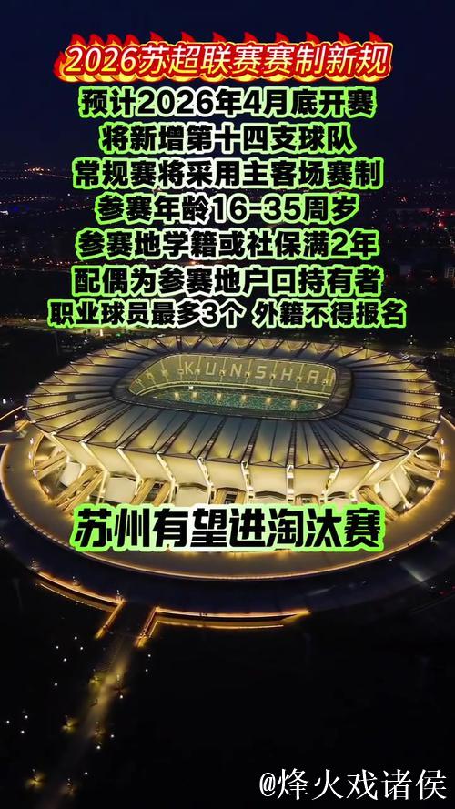 2026年苏超联赛公布更详尽新规